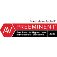 Martindale-Hubbell Best Lawyers | Preeminent | Peer Rated for Highest Level of Professional Excellence | 2023